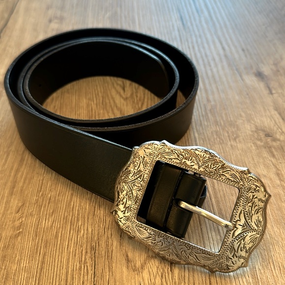 Lauren Ralph Lauren Accessories - Lauren Ralph Lauren Black Belt with Silver Buckle
